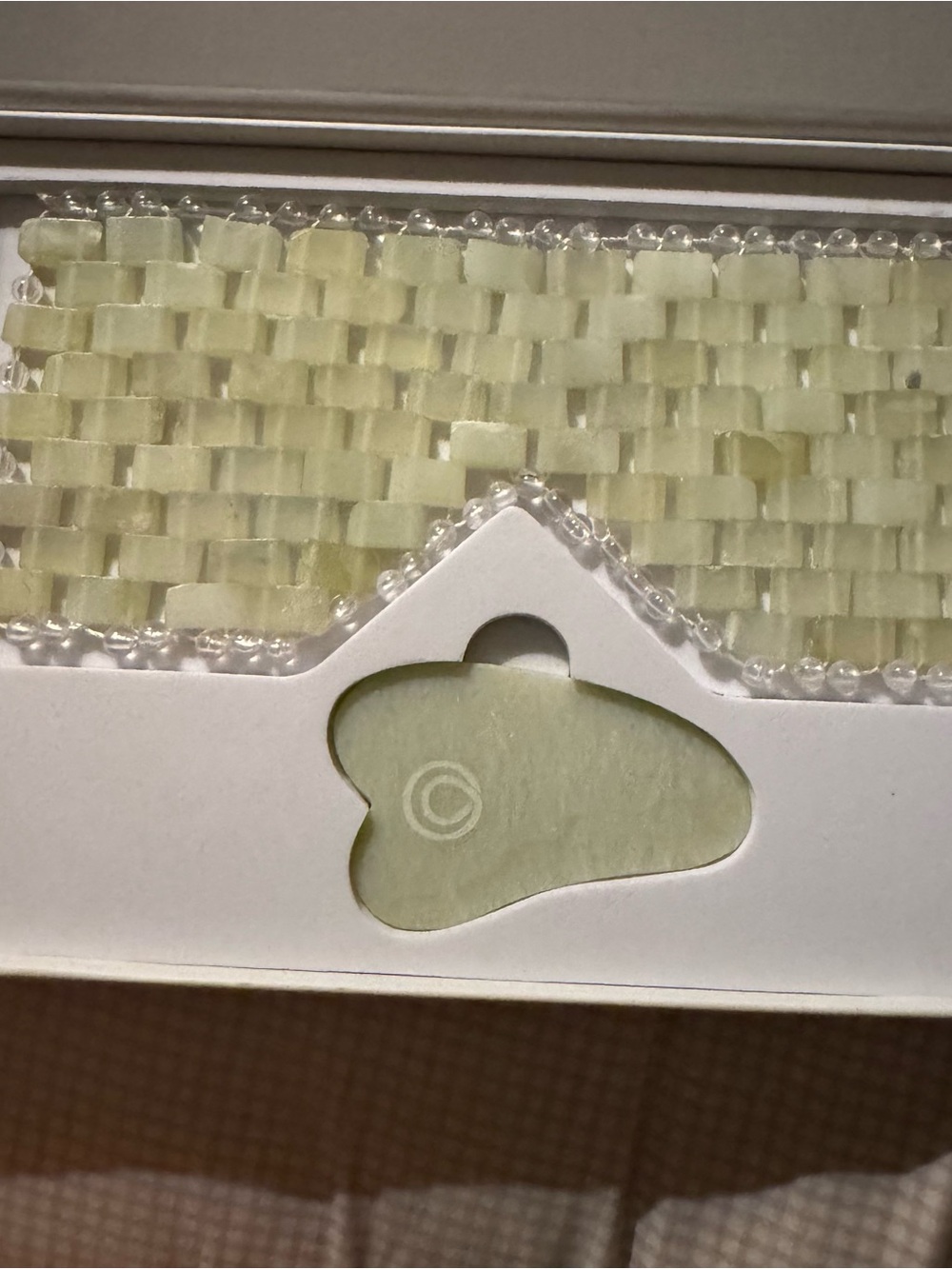 Monat Jade Eye Mask & Gua Sha Set New In Box